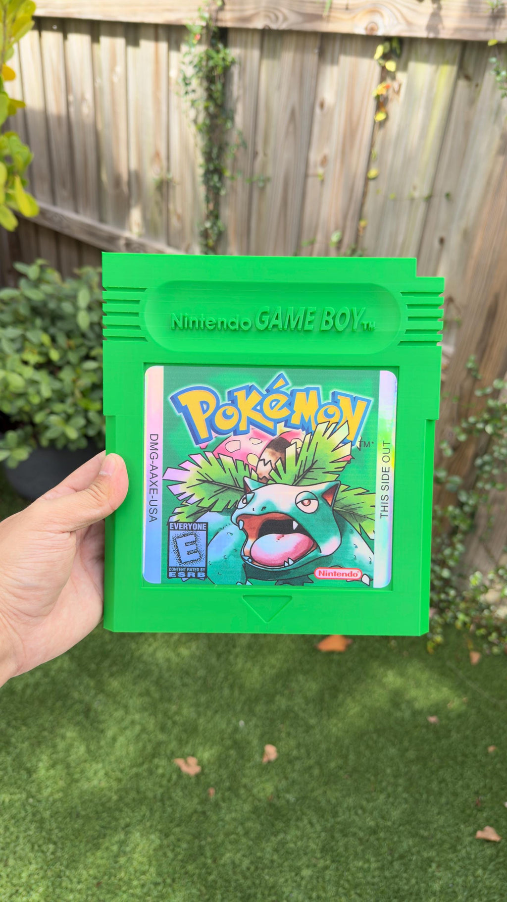 XL Pokémon Inspired GBC Cartridge Set – Pikachu, Charizard, Blastoise & Venusaur Wall Art
