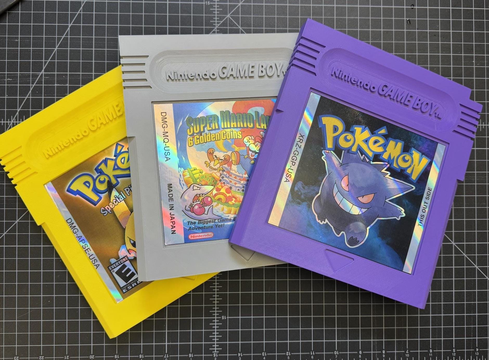 XL Gengar GBC Cartridge | Pokémon Wall Decor | Holographic Retro Art