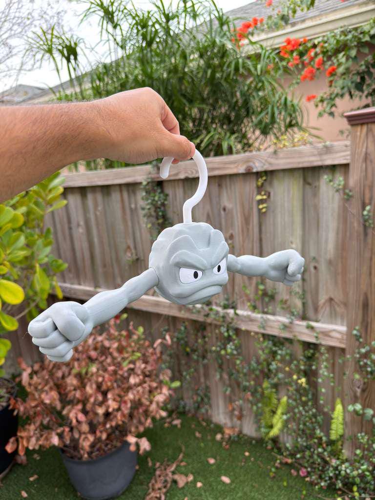 Geodude Clothes Hanger - Pokemon Inspired Wall Hook