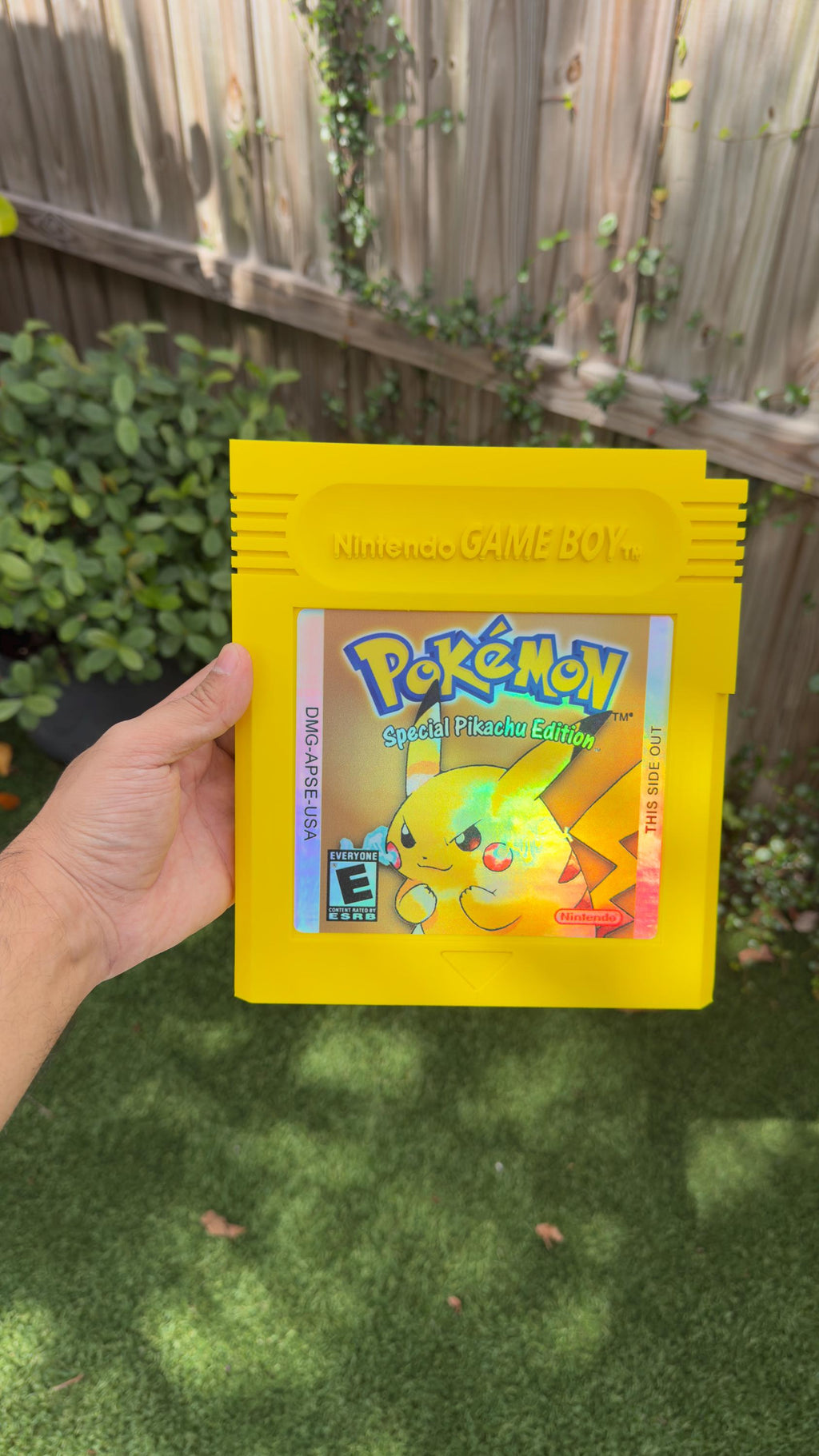 XL Pokémon Inspired GBC Cartridge Set – Pikachu, Charizard, Blastoise & Venusaur Wall Art